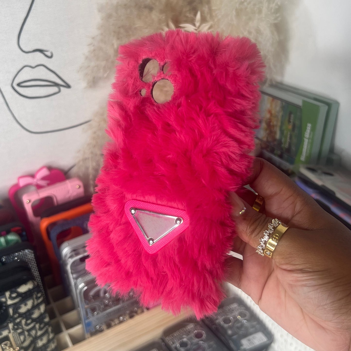 PA Pink Fluffy Case